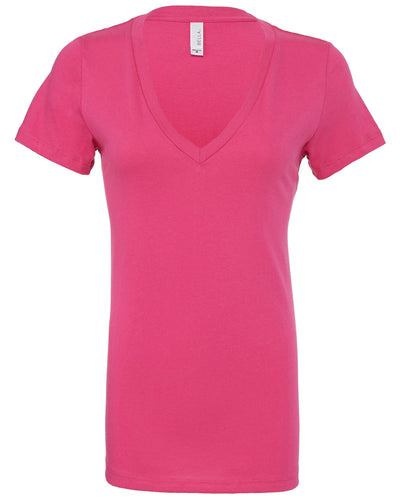 Bella + Canvas Ladies' Jersey Short-Sleeve Deep V-Neck T-Shirt