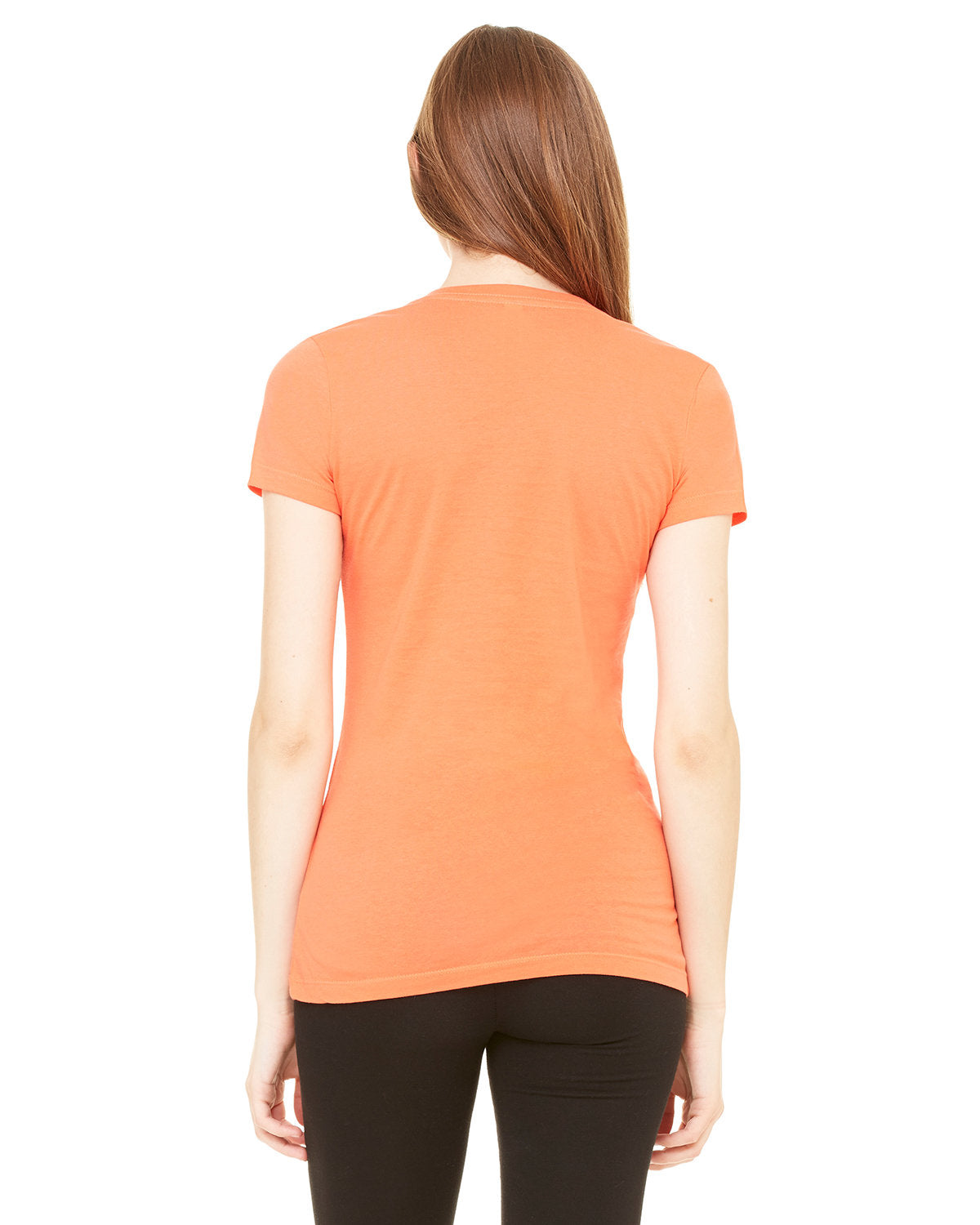 BELLA + CANVAS Ladies' Jersey Short-Sleeve Deep V-Neck T-Shirt Womens Apparel Shirts & Tops