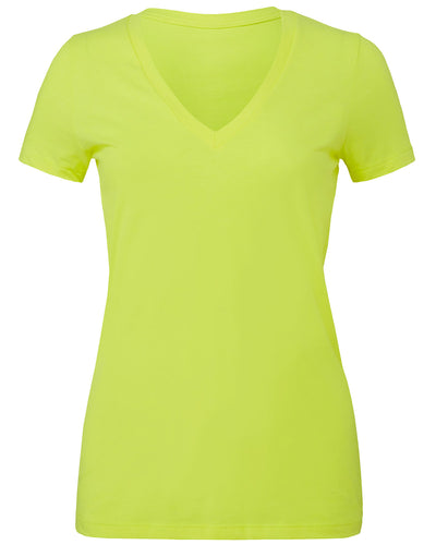 Bella + Canvas Ladies' Jersey Short-Sleeve Deep V-Neck T-Shirt
