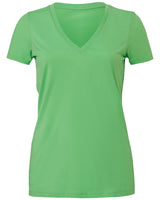 BELLA + CANVAS Ladies' Jersey Short-Sleeve Deep V-Neck T-Shirt Womens Apparel Shirts & Tops