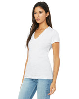 BELLA + CANVAS Ladies' Jersey Short-Sleeve Deep V-Neck T-Shirt Womens Apparel Shirts & Tops