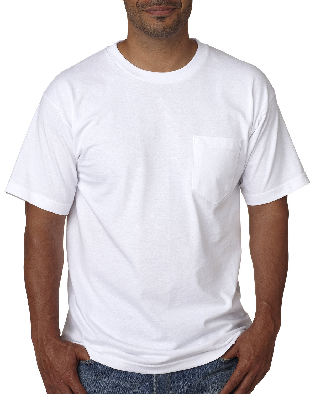 Bayside Adult Short-Sleeve T-Shirt with Pocket Bayside