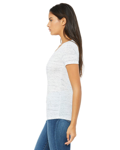 Bella + Canvas Ladies' Jersey Short-Sleeve Deep V-Neck T-Shirt