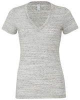 BELLA + CANVAS Ladies' Jersey Short-Sleeve Deep V-Neck T-Shirt Womens Apparel Shirts & Tops