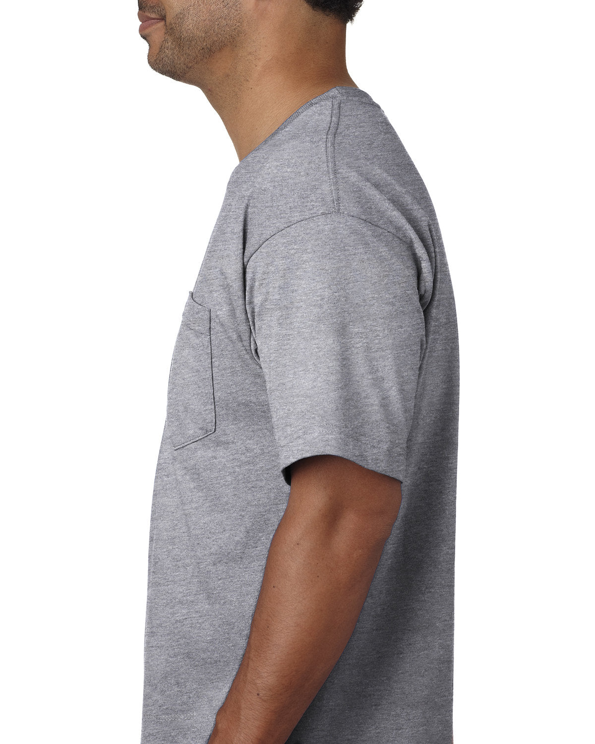 Bayside Adult Short-Sleeve T-Shirt with Pocket Bayside