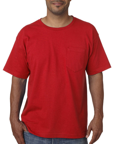Bayside Adult Short-Sleeve T-Shirt with Pocket