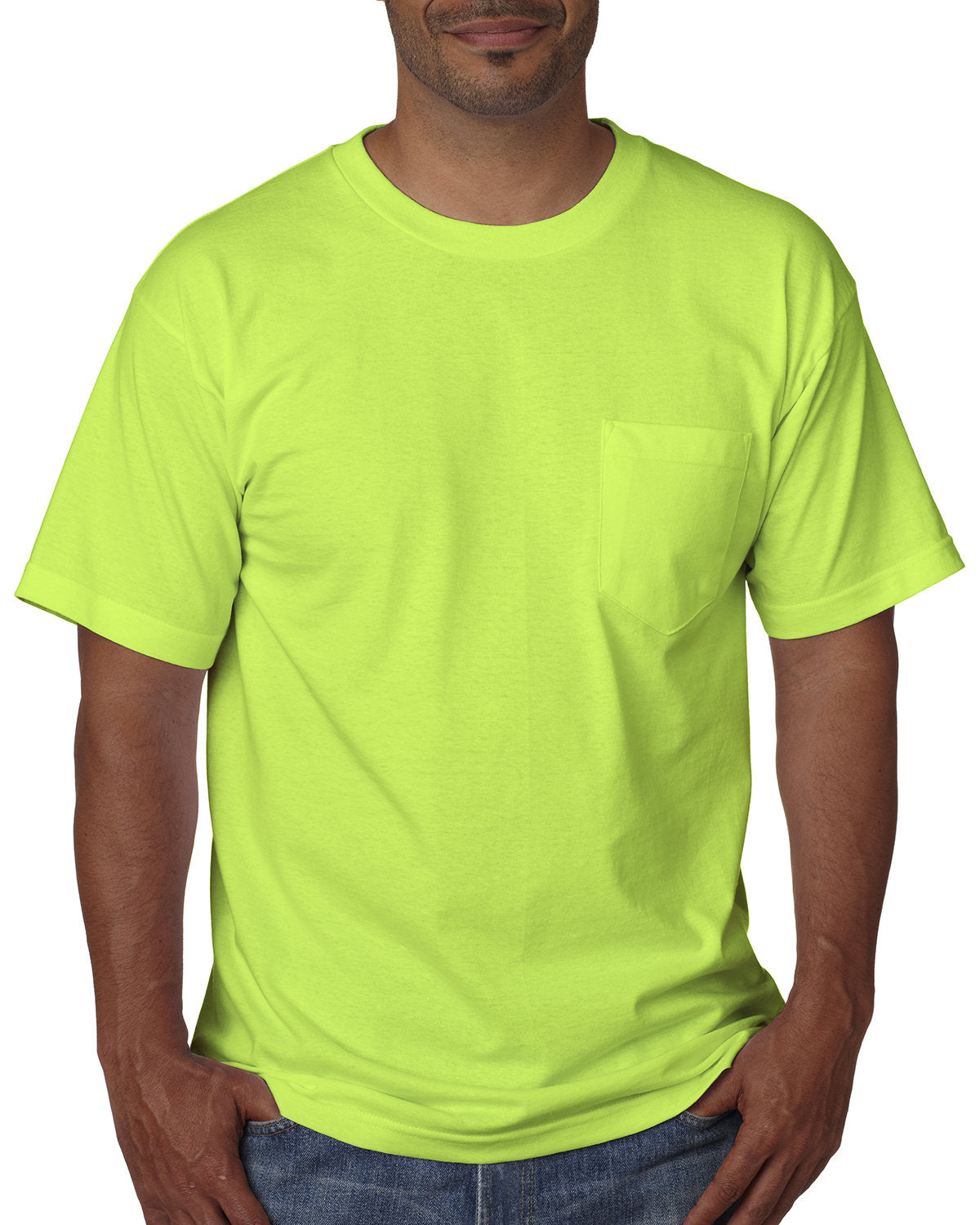 Bayside Adult Short-Sleeve T-Shirt with Pocket Bayside