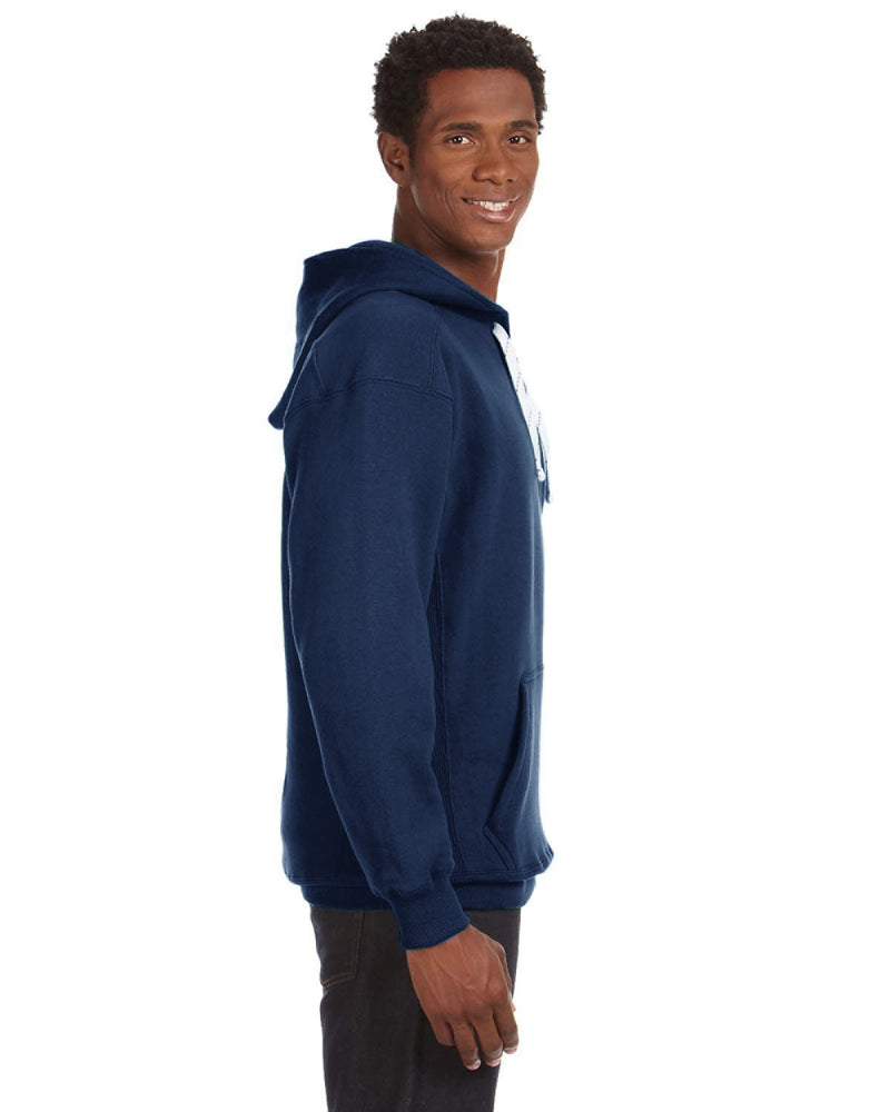 J America Adult Sport Lace Hooded Sweatshirt