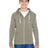 J. America Unisex Triblend Full-Zip Hooded Sweatshirt 4249-1
