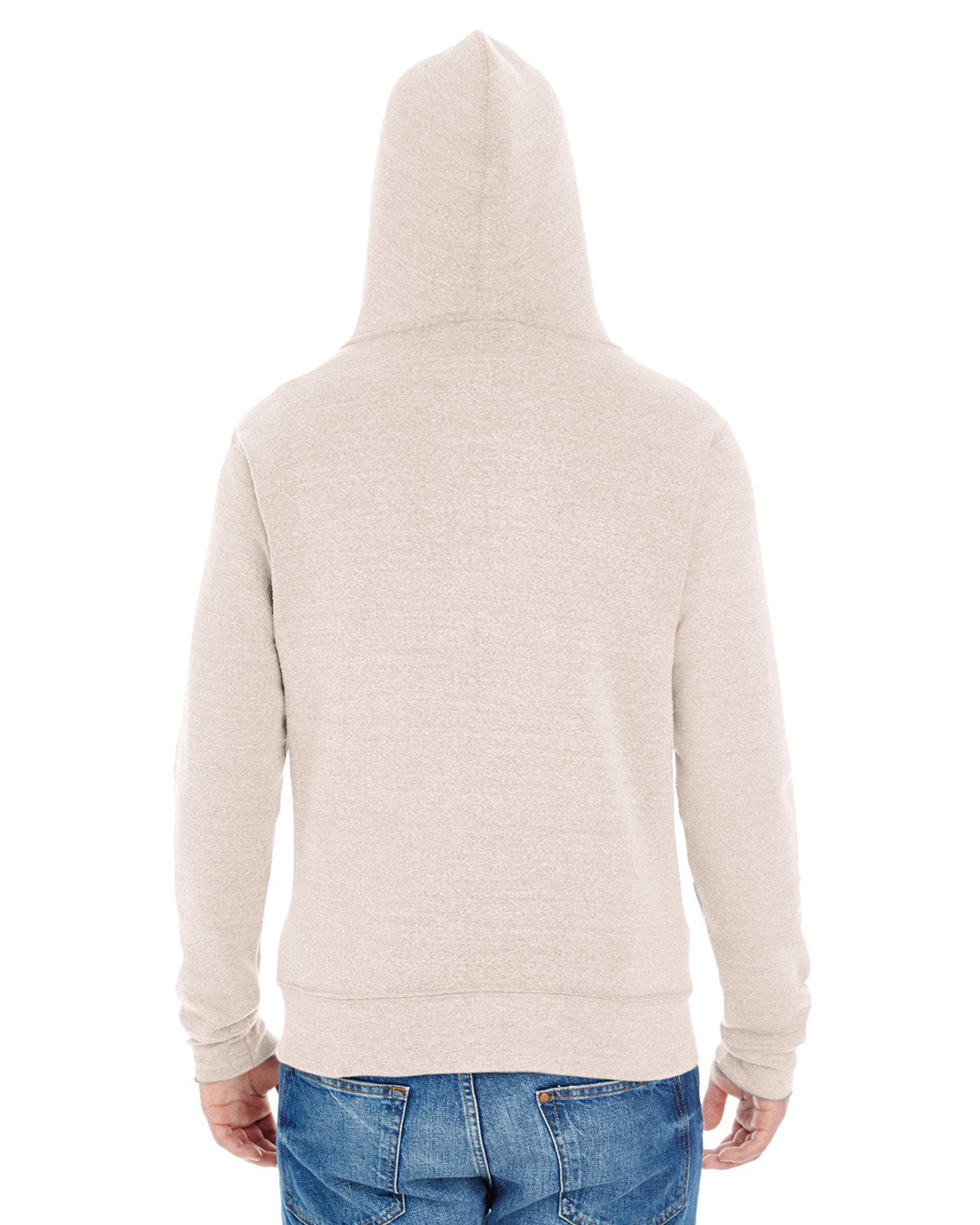 J. America Men's Triblend Full-Zip Hooded Sweatshirt J. America Men's
