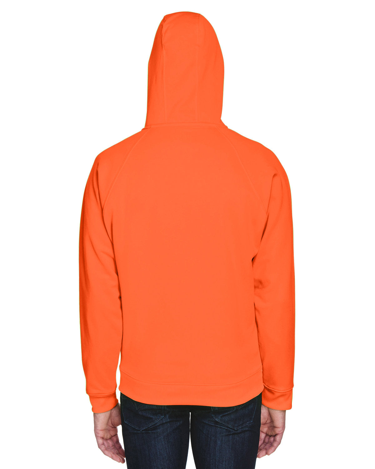UltraClub Men's Rugged Wear Thermal-Lined Full-Zip Fleece Hooded Sweatshirt UltraClub