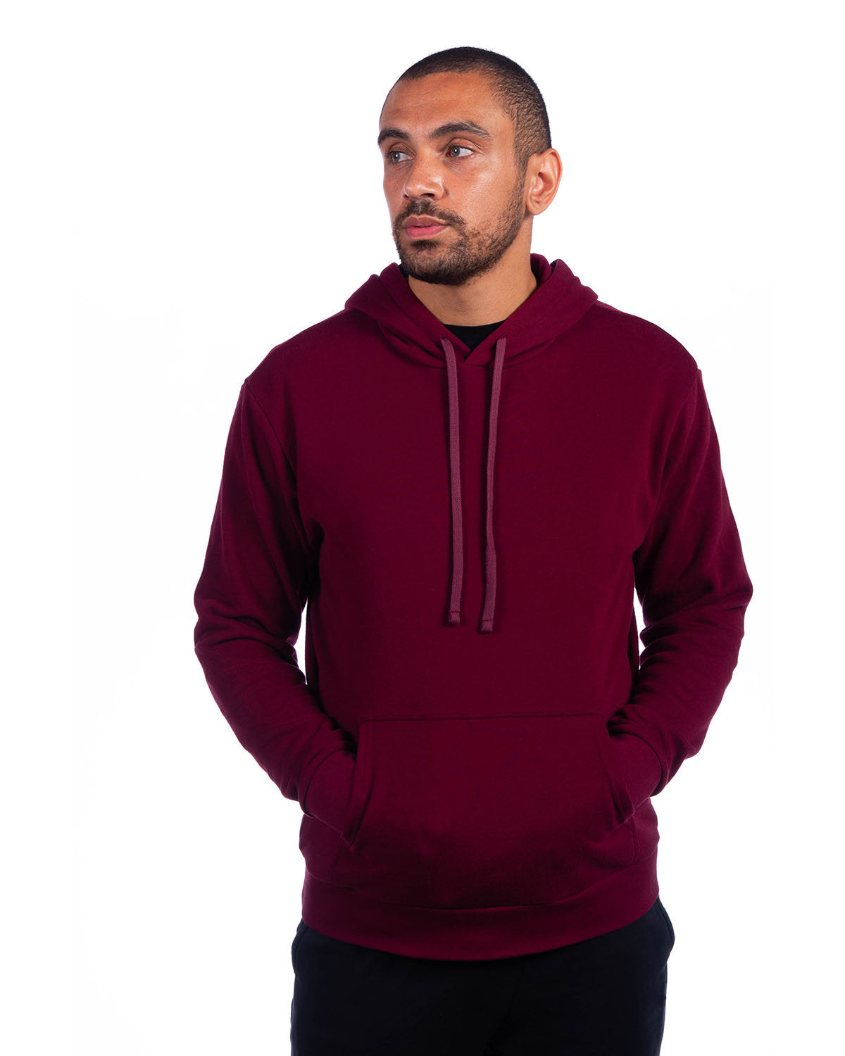 Next Level Men's Apparel Adult Sueded French Terry Pullover Sweatshirt Next Level Apparel