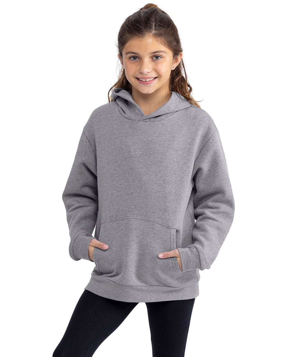 Next Level Apparel Youth Fleece Pullover Hooded Sweatshirt Next Level