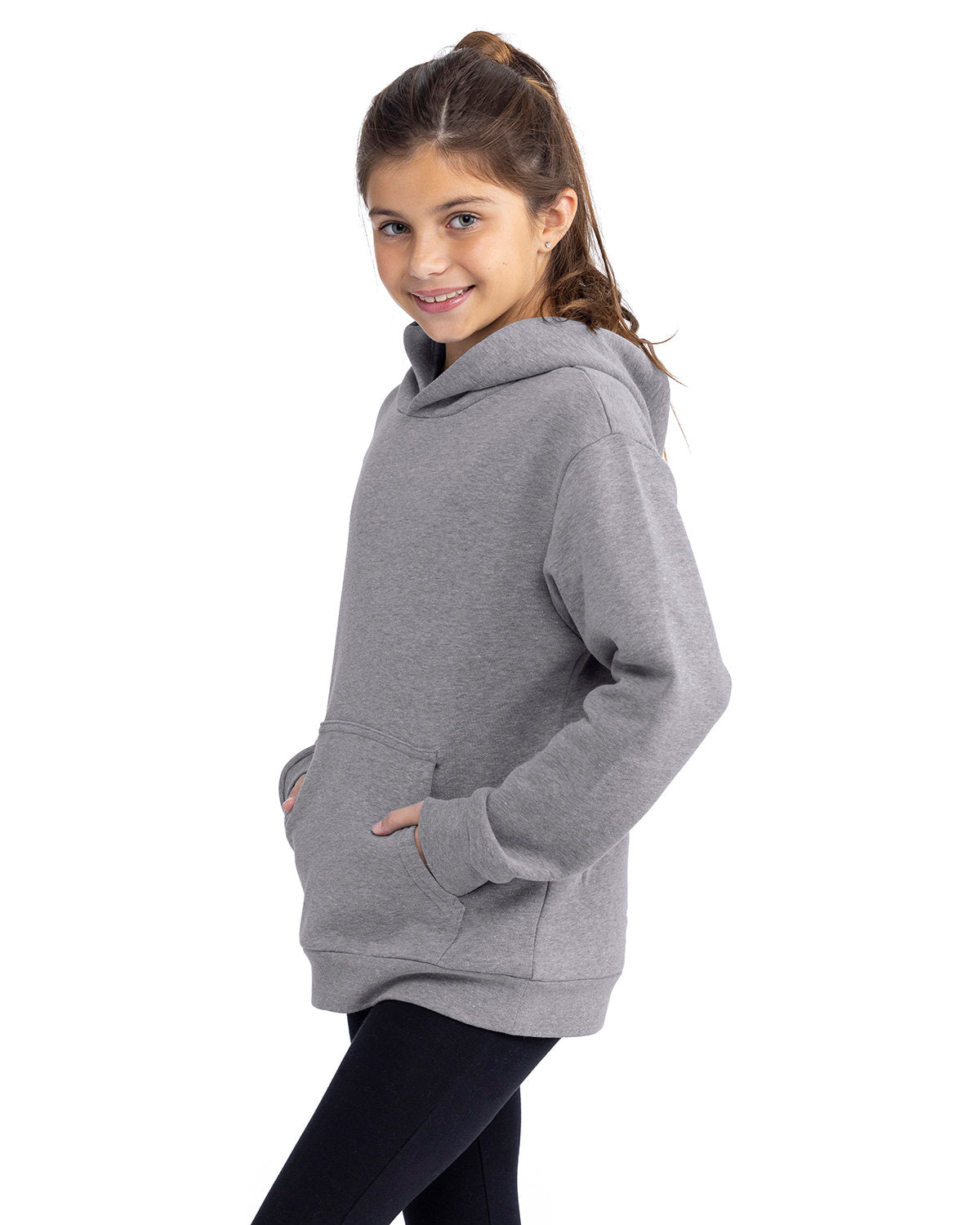 Next Level Apparel Youth Fleece Pullover Hooded Sweatshirt Next Level