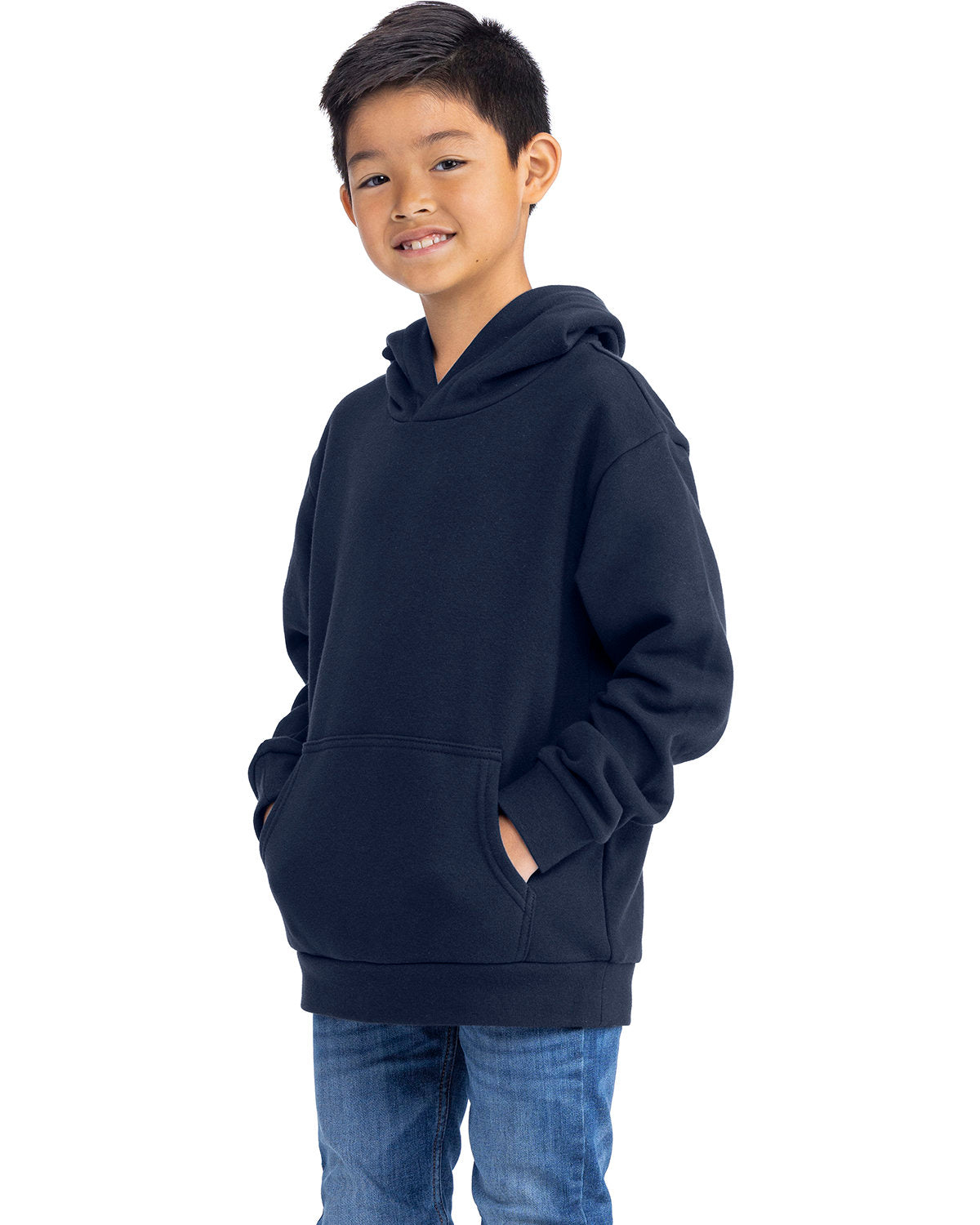 Next Level Apparel Youth Fleece Pullover Hooded Sweatshirt Next Level