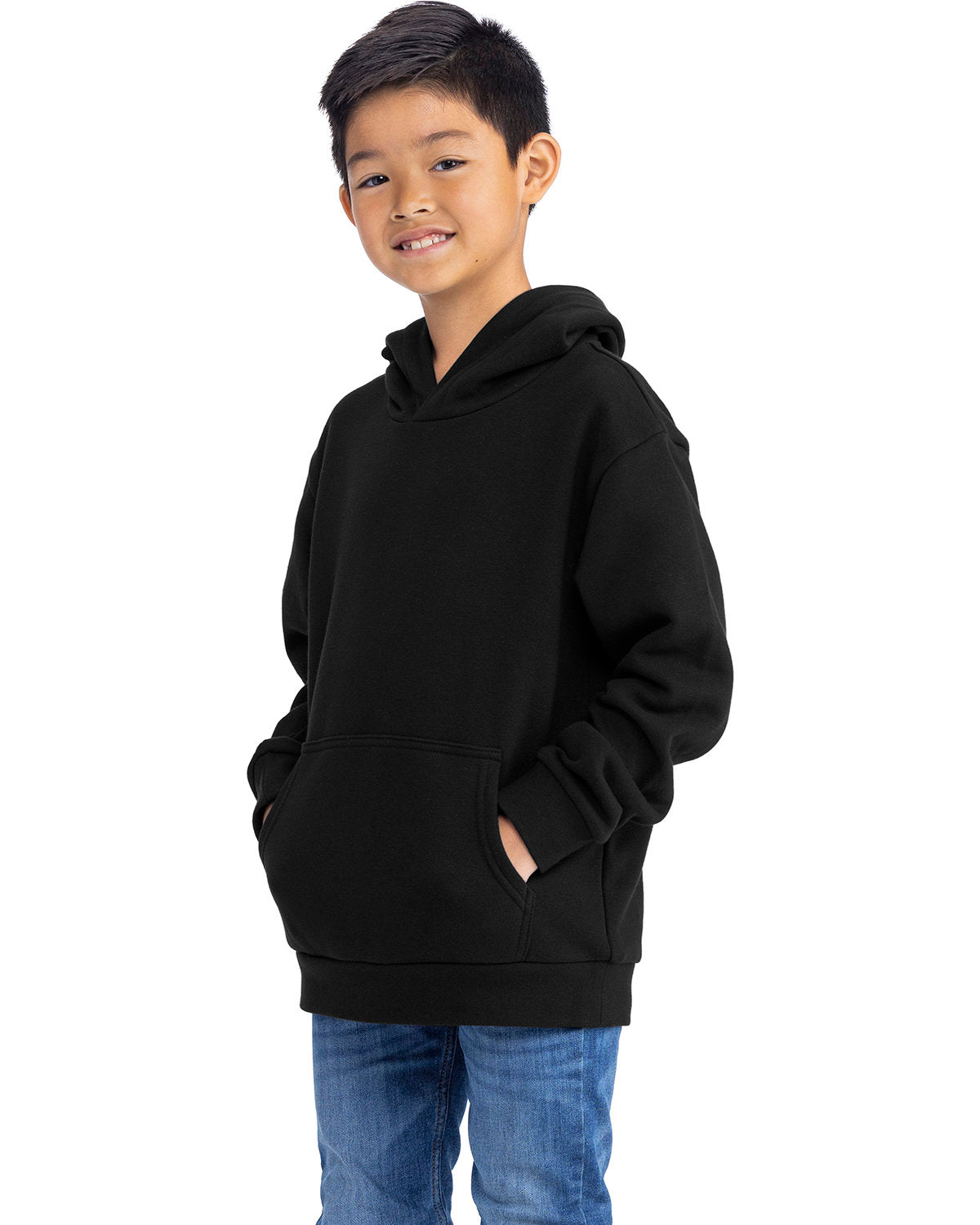Next Level Apparel Youth Fleece Pullover Hooded Sweatshirt Next Level