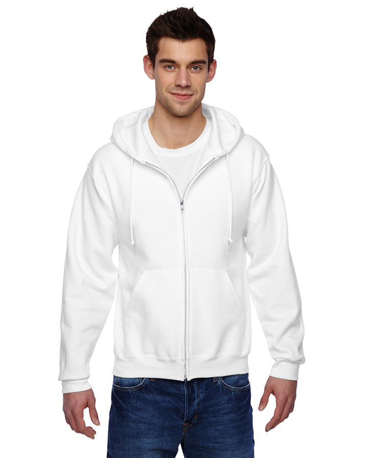 JERZEES Men's Super Sweats NuBlendÂ® Full-Zip Hooded Sweatshirt JERZEES