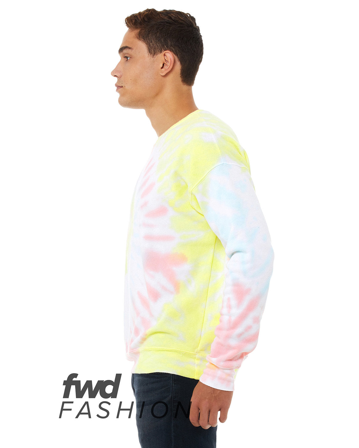 BELLA + CANVAS FWD Fashion Unisex Tie-Dye Pullover Sweatshirt
