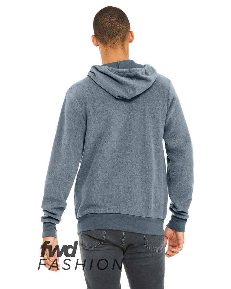Bella + Canvas FWD Fashion Adult Sueded Fleece Full-Zip Hooded Sweatshirt