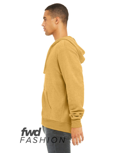 Bella + Canvas FWD Fashion Adult Sueded Fleece Full-Zip Hooded Sweatshirt