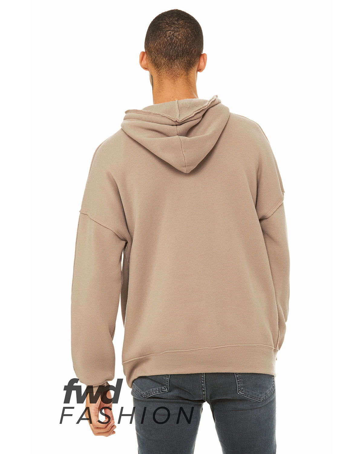 BELLA + CANVAS FWD Fashion Unisex Raw Seam Hooded Sweatshirt