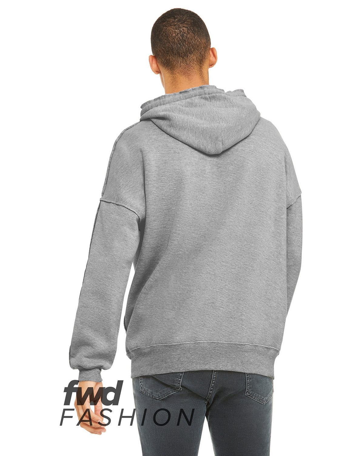 BELLA + CANVAS FWD Fashion Unisex Raw Seam Hooded Sweatshirt