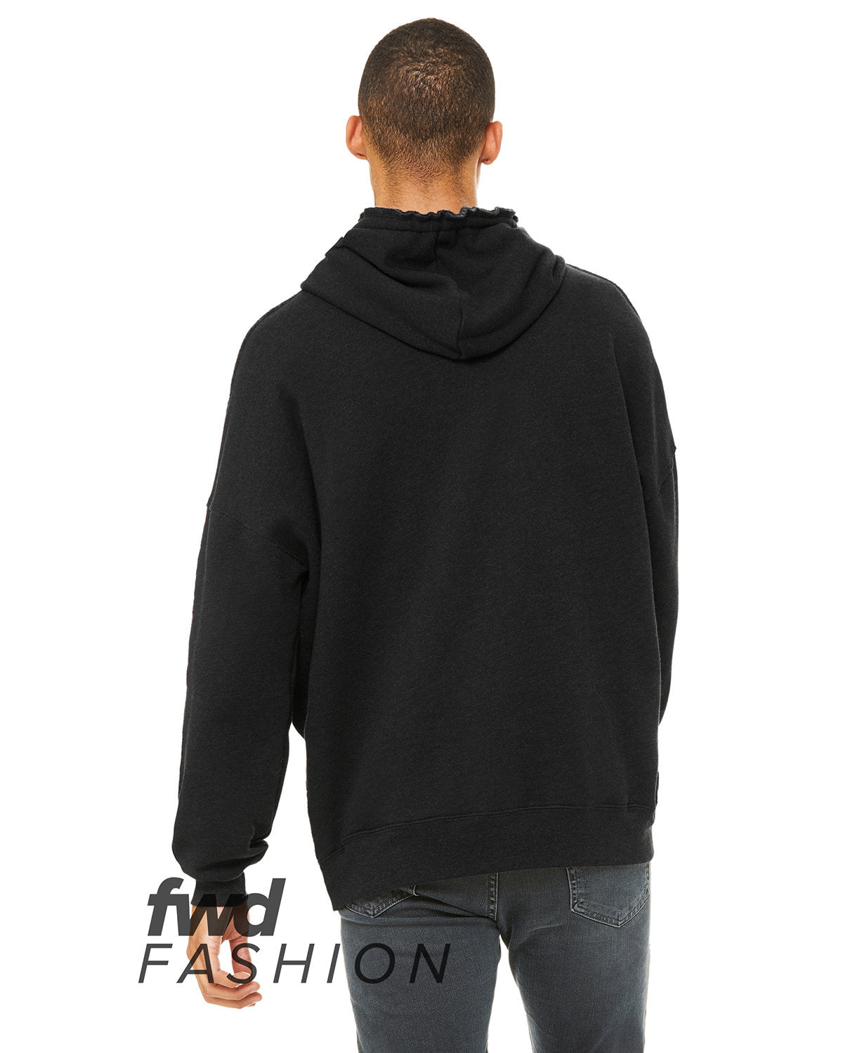 BELLA + CANVAS FWD Fashion Unisex Raw Seam Hooded Sweatshirt