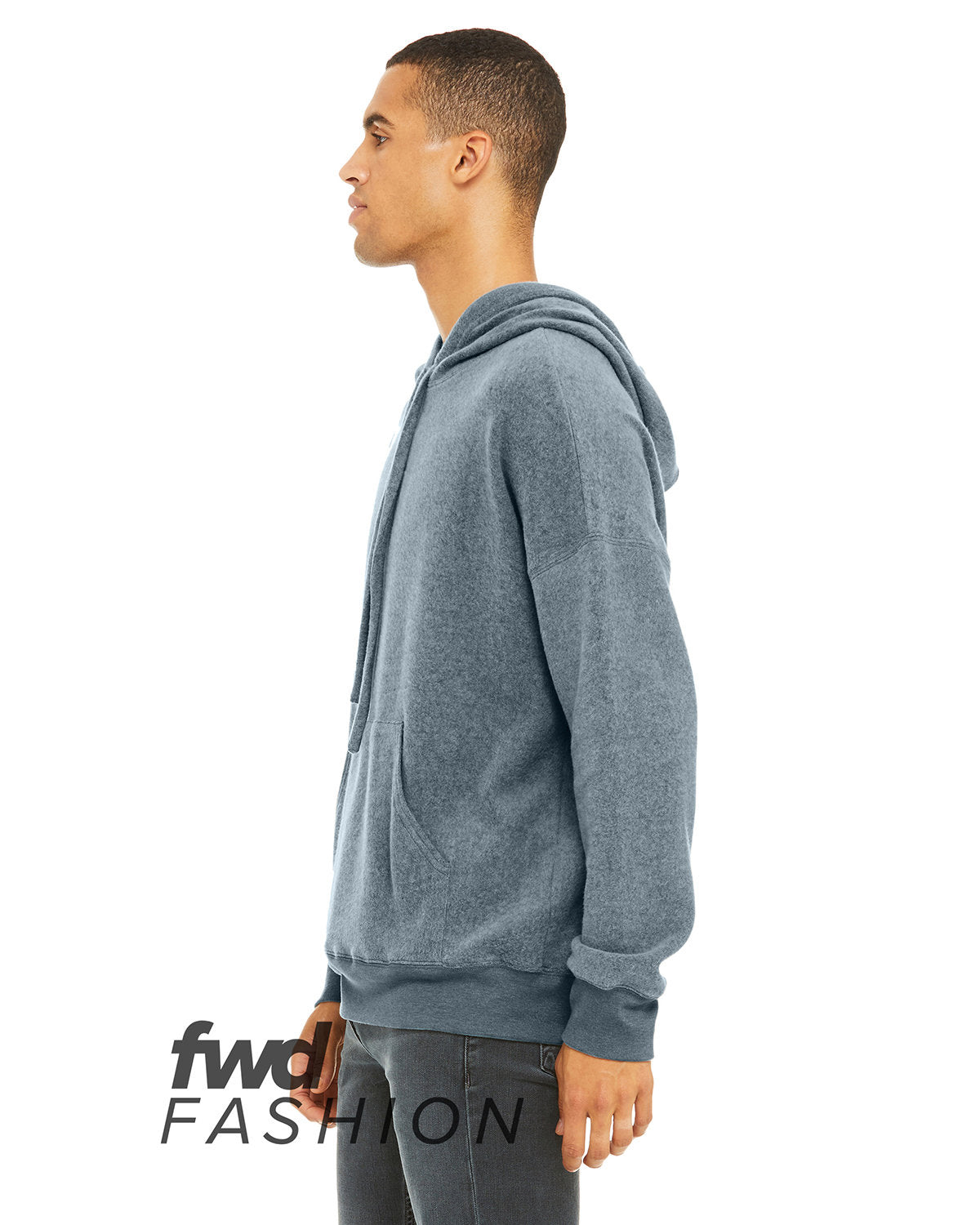 BELLA + CANVAS Men's FWD Fashion Sueded Fleece Pullover Sweatshirt