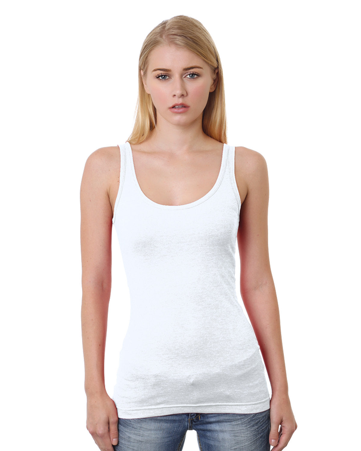 Bayside Junior's 4.2 oz., Fine Jersey Tank Top Bayside