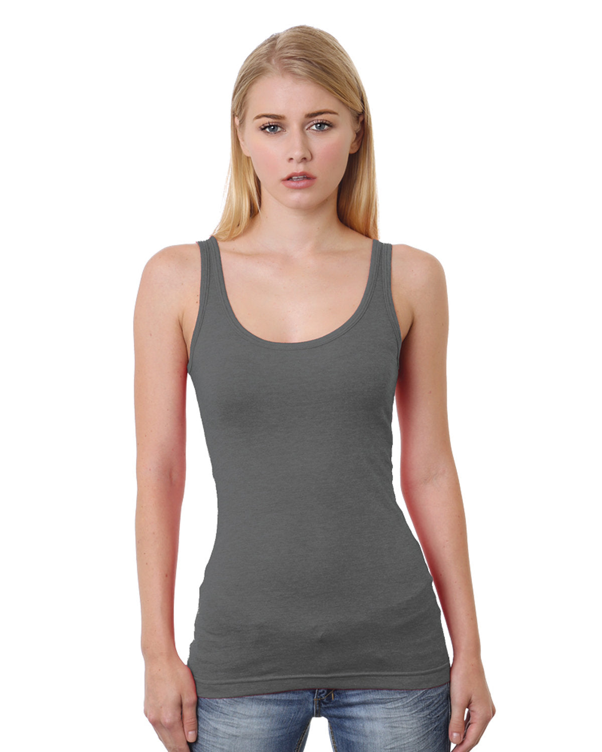Bayside Junior's 4.2 oz., Fine Jersey Tank Top Bayside