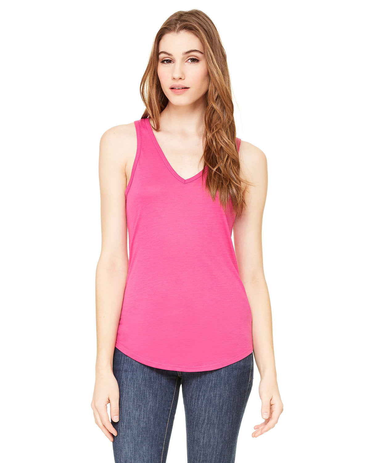 BELLA + CANVAS Ladies' Flowy V-Neck Tank