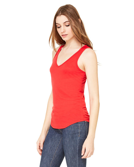BELLA + CANVAS Ladies' Flowy V-Neck Tank Womens Apparel Shirts & Tops