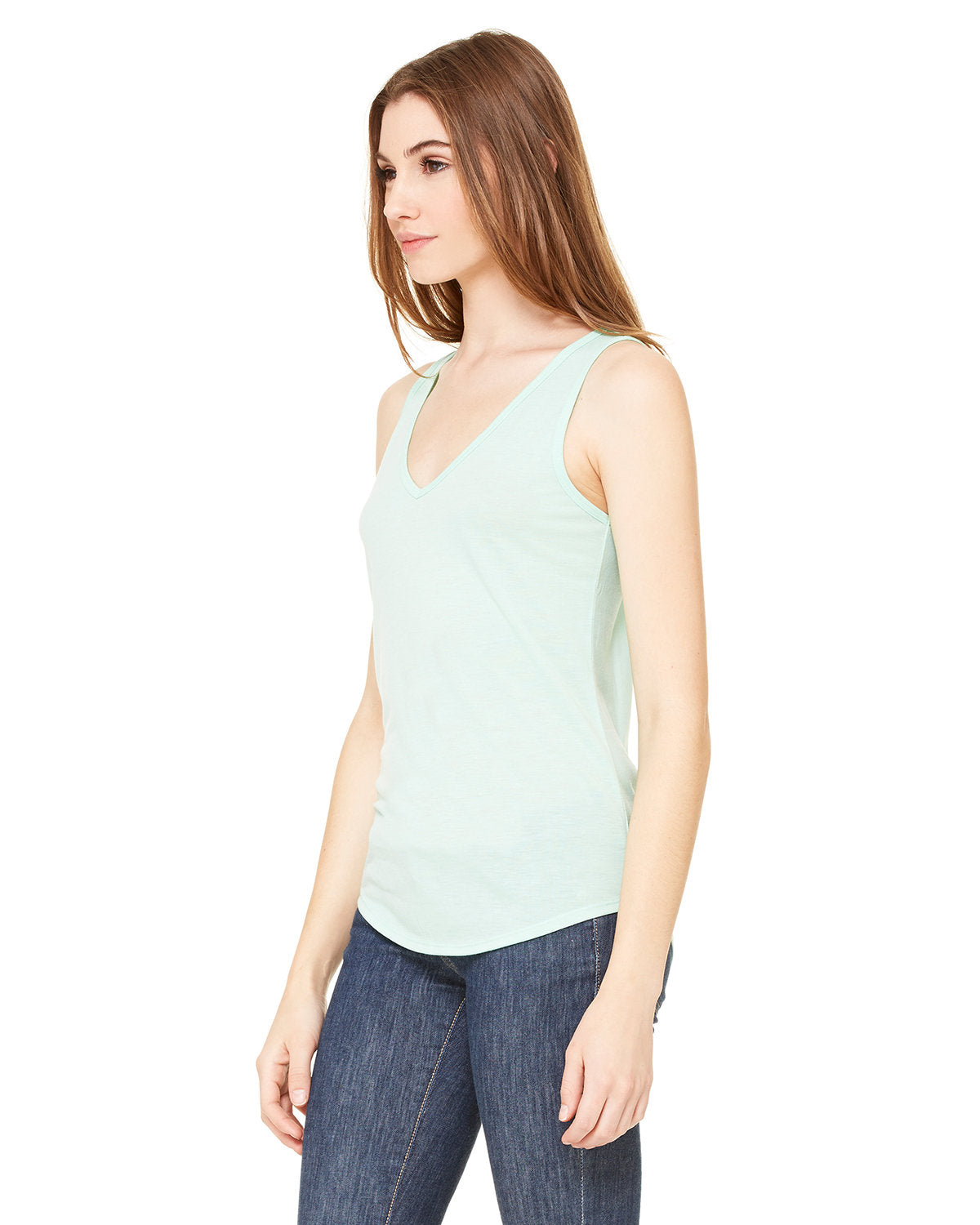 BELLA + CANVAS Ladies' Flowy V-Neck Tank