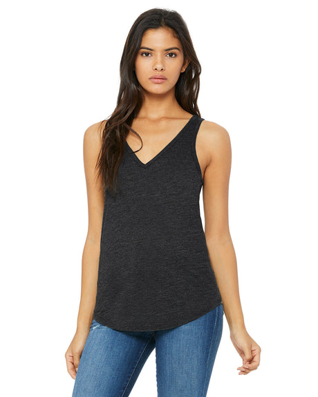 BELLA + CANVAS Ladies' Flowy V-Neck Tank Womens Apparel Shirts & Tops
