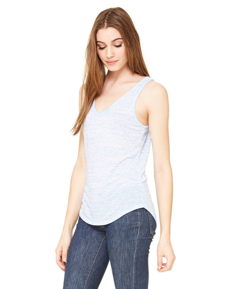 BELLA + CANVAS Ladies' Flowy V-Neck Tank Womens Apparel Shirts & Tops
