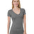 Bayside Junior's 4.2 oz., Fine Jersey V-Neck T-Shirt Bayside