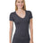 Bayside Junior's 4.2 oz., Fine Jersey V-Neck T-Shirt Bayside