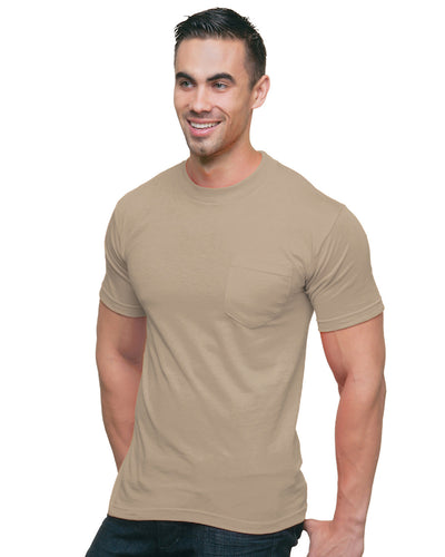 Bayside Unisex Union-Made 6.1 oz.Cotton Pocket T-Shirt