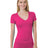 Bayside Junior's 4.2 oz., Fine Jersey V-Neck T-Shirt Bayside