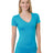 Bayside Junior's 4.2 oz., Fine Jersey V-Neck T-Shirt Bayside