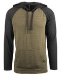 Burnside Men's Yarn-Dyed Hooded Raglan T-Shirt Burnside