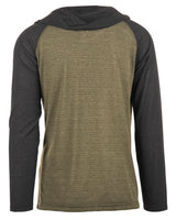 Burnside Men's Yarn-Dyed Hooded Raglan T-Shirt Burnside