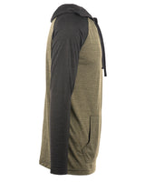 Burnside Men's Yarn-Dyed Hooded Raglan T-Shirt Burnside