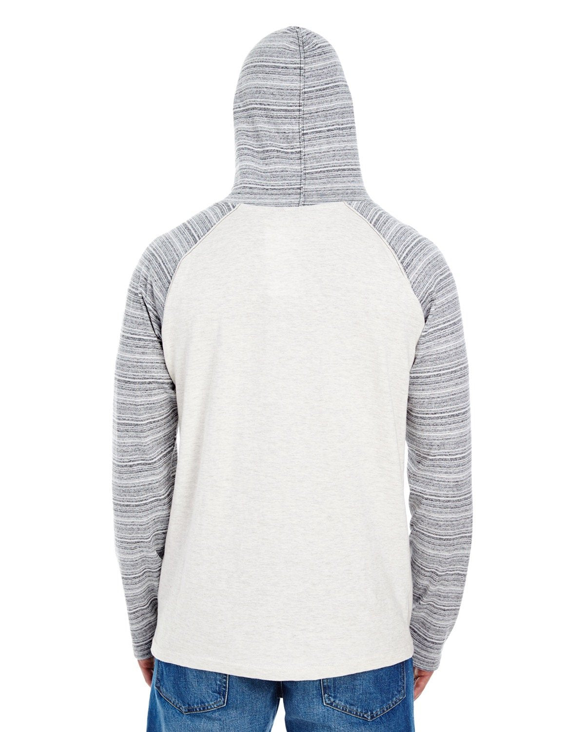 Burnside Men's Yarn-Dyed Hooded Raglan T-Shirt Burnside