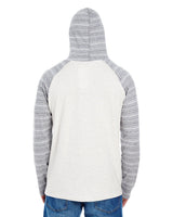 Burnside Men's Yarn-Dyed Hooded Raglan T-Shirt Burnside