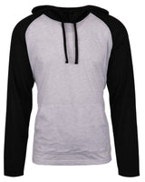 Burnside Men's Yarn-Dyed Hooded Raglan T-Shirt Burnside
