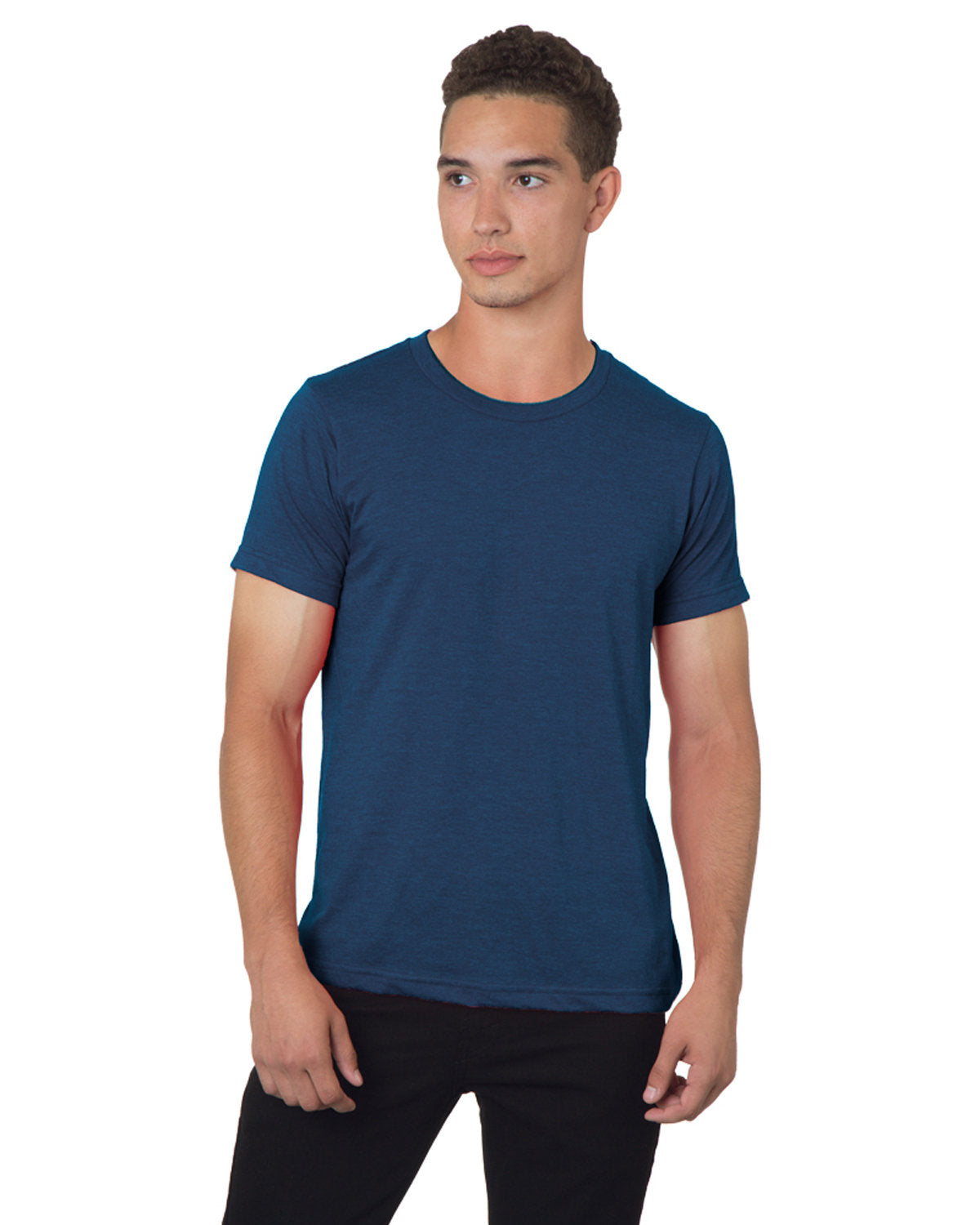 Bayside Men's Fine Jersey Long Sleeve Crewneck T-Shirt Bayside
