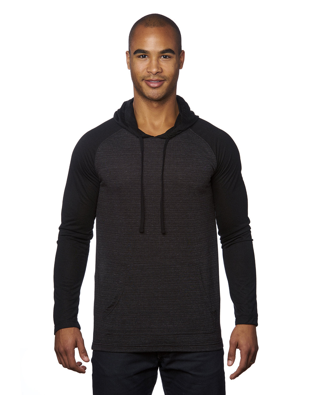 Burnside Men's Yarn-Dyed Hooded Raglan T-Shirt Burnside