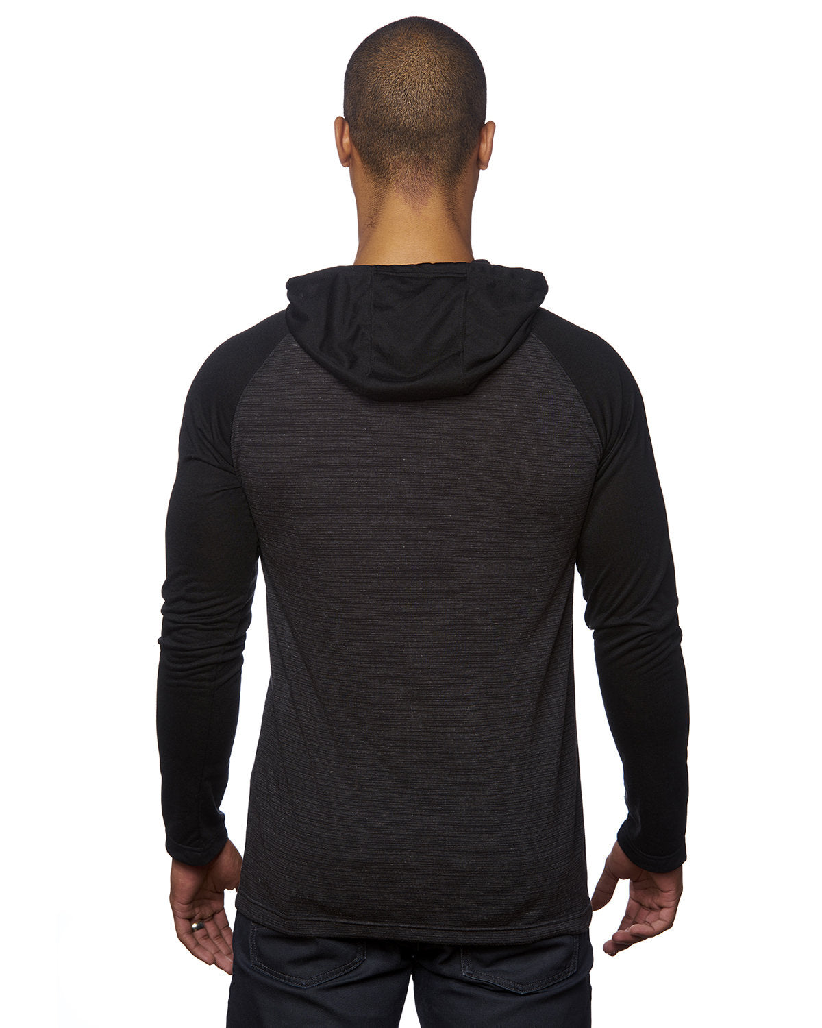 Burnside Men's Yarn-Dyed Hooded Raglan T-Shirt Burnside