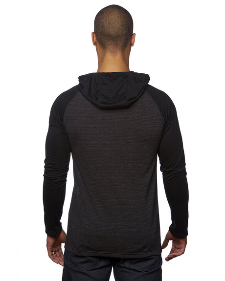 Burnside Men's Yarn-Dyed Hooded Raglan T-Shirt Burnside